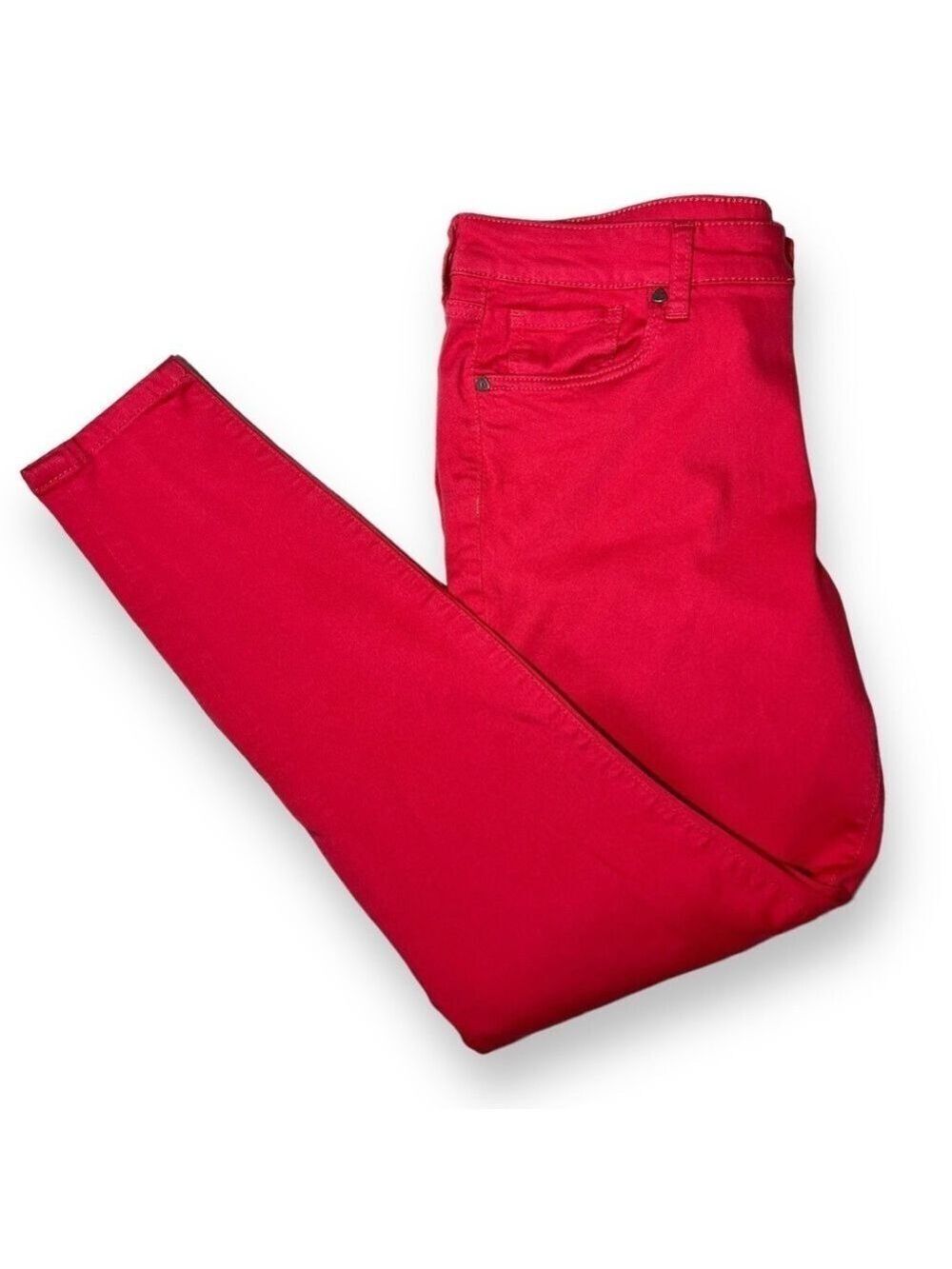 Kut from the Kloth Women’s Donna Ankle Skinny Jeans Dark Pink Size 14